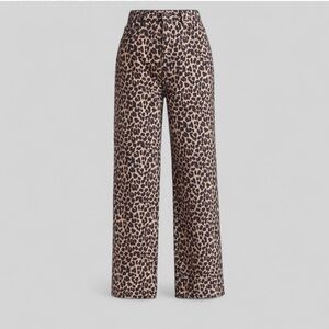 Reformation Leopard Jeans – Straight Leg – Size 26 – EUC